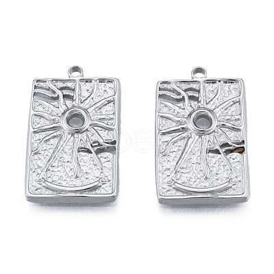 Non-Tarnish 304 Stainless Steel Pendants STAS-N098-212P-1