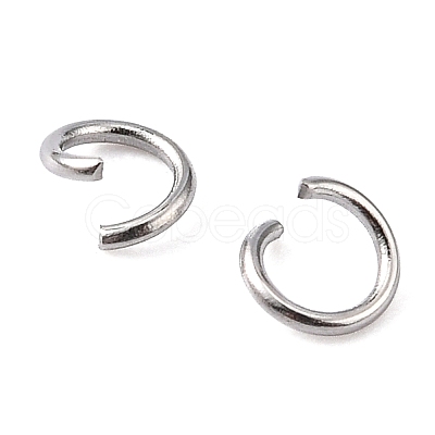 Tarnish Resistant 304 Stainless Steel Jump Rings STAS-R049-4x0.6mm-1