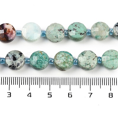 Natural Chrysocolla Beads Strands G-B094-A03-01-1