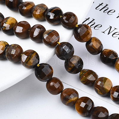 Natural Tiger Eye Beads Strands G-S359-370-1