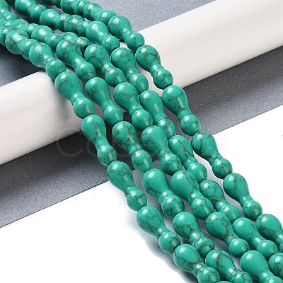 Synthetic Turquoise Beads Strands G-K362-G02-01-1