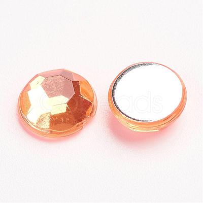 Imitation Taiwan Acrylic Rhinestone Cabochons GACR-A002-8mm-45-1