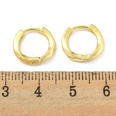 Brass Hoop Earrings EJEW-L211-08G-G-1