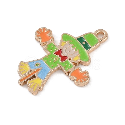 Thanksgiving Day Theme Alloy Enamel Pendants ENAM-D064-02D-1