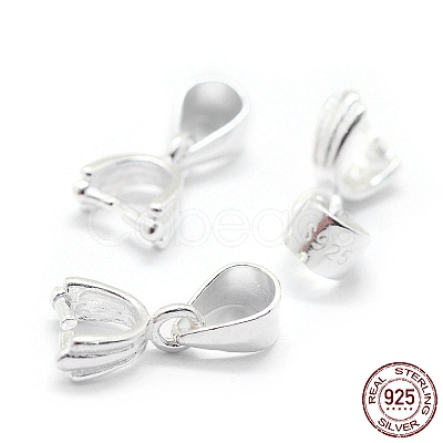 925 Sterling Silver Pendant Bails STER-I016-124A-1