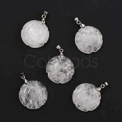 Natural Gemstone Pendants G-I319-02P-1