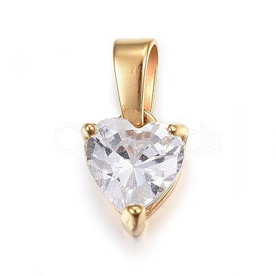 Cubic Zirconia Charms X-STAS-P216-13G-1