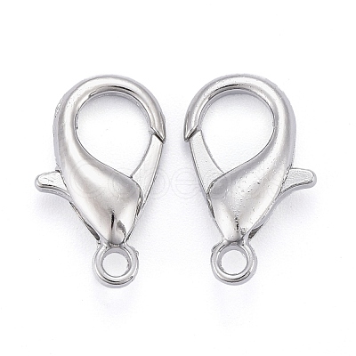 Zinc Alloy Lobster Claw Clasps X-E106-1