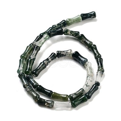 Natural Moss Agate Beads Strands G-Q178-A01-01-1