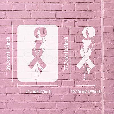 Plastic Reusable Drawing Painting Stencils Templates DIY-WH0172-506-1