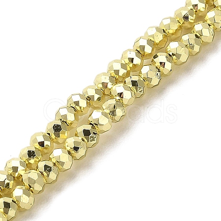 Electroplate Glass Beads Strands EGLA-D030-15A-03-1