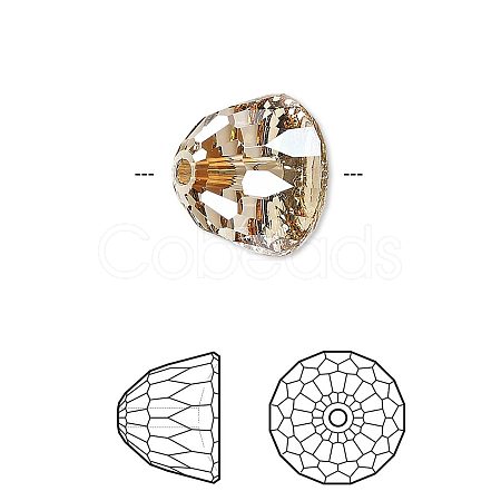 Austrian Crystal Rhinestone Beads 5542-B-001GSHA-1