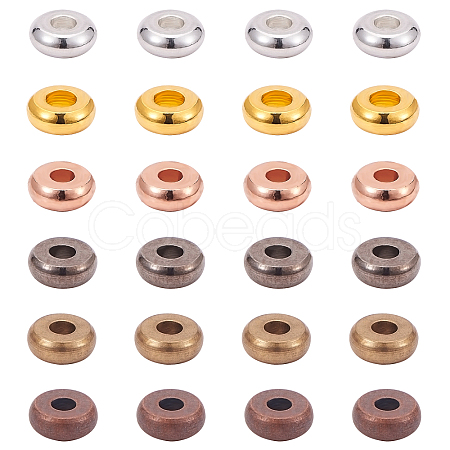 Flat Round Brass Spacer Beads KK-PH0036-56-1
