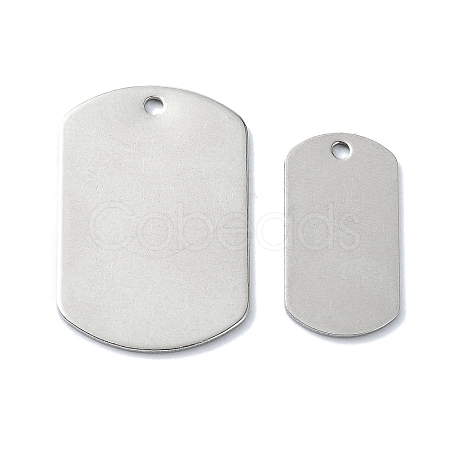 Non-Tarnish 201 Stainless Steel Stamping Blank Tag Pendants STAS-C097-43P-1