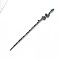 Alloy Hair Pin Chopsticks, Chinese Ancient Hair Sticks, Snake, Gunmetal, 175x15mm