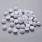 ABS Plastic Imitation Pearl Cabochons, Nail Art Decoration Accessories, Frosted, Half Round, White, 6x4mm