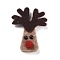 Wool Felt Display Decorations, Christmas Reindeer/Stag , Camel, 60x50x7.5mm