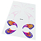 Body Art Tattoos, Temporary Tattoos Paper Stickers, Butterfly, Colorful, 21x15cm