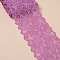 Elastic Lace Trim, Lace Ribbon For Sewing Decoration, Medium Orchid, 80mm