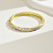 Fashionable Casual Retro Alloy Rhinestone Bangles with Enamel for Women, Real 18K Gold Plated