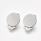 Tarnish Resistant 304 Stainless Steel Clip-on Earring Findings, with Round Flat Pad, Flat Round, Stainless Steel Color, Tray: 12mm, 18x12x6.5mm, Hole: 3mm