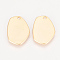 Brass Pendants, Real 18K Gold Plated, 20~20.5x14~14.5x1mm, Hole: 1mm