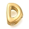 Ion Plating(IP) 304 Stainless Steel Slide Charms, Real 14K Gold Plated, Letter D, 8.5x6.5x4.5mm, Hole: 3.5x2mm