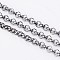 Iron Rolo Chains, Belcher Chain, Unwelded, Cadmium Free & Nickel Free & Lead Free, Gunmetal, 2.5x1mm, about 328.08 Feet(100m)/roll