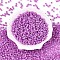 DIY Craft Beads 6/0 Ceylon Round Glass Seed Beads, Medium Orchid, Size: about 4mm in diameter, hole:1.5mm, about 495pcs/50g