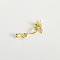 Brass Toggle Clasps, Infinity, Real 14K Gold Filled, Bar: 17x2x4mm, Hole: 1mm, Infinity: 32.5x4.5x7.5mm, hole: 1.5~2.5mm