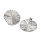 Non-Tarnish 304 Stainless Steel Stud Earring Findings, Flat Round, 32mm, Hole: 3mm, Pin: 10x0.5mm