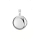 Tarnish Resistant 304 Stainless Steel Locket Pendants, Flat Round, Stainless Steel Color, 31x27.5x5mm, Hole: 10x5mm, 20mm Inner Diameter