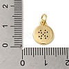 Brass Micro Pave Clear Cubic Zirconia Pendants KK-R162-006F-G-3