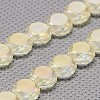 Electroplate Glass Beads Strands EGLA-J032-6mm-F03-1