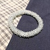 Sparkle Glass Beads Hair Ties PW-WG89862-12-1