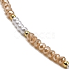 Glass Beaded Necklaces NJEW-P297-01G-04-2