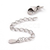 925 Sterling Silver Chain Extenders STER-D036-30AS-2