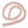Electroplate Non-magnetic Synthetic Hematite Bead Strands X-G-Q466-10mm-03-2