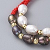 Braided Bead Bracelets BJEW-JB04821-2