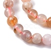 Natural Cherry Blossom Jasper Beads Strands G-B130-6mm-02-4