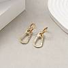 Rack Plating Alloy Hollow Out Teardrop with Word Fashion Dangle Hoope Earrings EJEW-JE05201-01-3