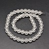 Frosted Synthetic Quartz Round Bead Strands PIEG-J002-07-4mm-2