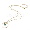 Teardrop Glass Beads Pendant Necklaces NJEW-JN03205-04-2