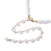 Imitation Pearl Acrylic Beaded Necklaces for Women NJEW-JN04827-5