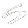 Anti-Tarnish Rhodium Plated 925 Sterling Silver Wheat Chains Necklace for Women STER-I021-07P-5