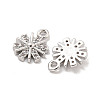 Brass Micro Pave Clear Cubic Zirconia Charms KK-Z044-16P-2