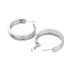 Tarnish Resistant 202 Stainless Steel Hoop Earrings EJEW-A041-03P-2