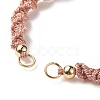 2Pcs 2 Style Polyester Cord Braided Bracelets AJEW-JB01144-03-3