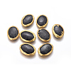 Natural Black Fossil Beads G-F633-14A-1