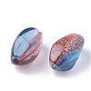 Two Tone Transparent Spray Painted Acrylic Bead ACRP-T005-30-2